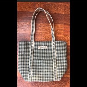 Longaberger Purse Black & Tan